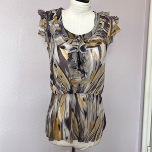 Beautiful Sheer Ruffle Blouse